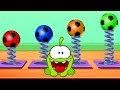 Om Nom Jumps On Footballs And Studies Colors Learn English With Om Nom Educational Cartoon