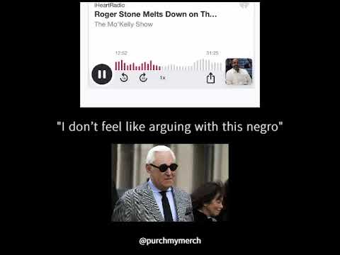 Roger Stone calls black radio host Mo’Kelly a "𝙉𝙚𝙜𝙧𝙤" | full English subtitles/transcription/lyrics