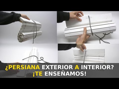 Como convertir una persiana alicantina de exterior a interior
