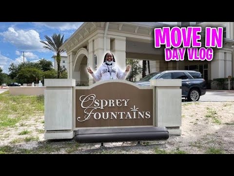 UNF- HOUSING UNF OSPREY FOUNTAINS COLLEGE MOVE IN DAY VLOG| SOPHOMORE SZN 🥳📚