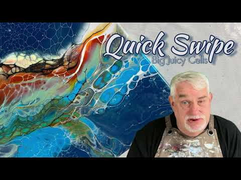 #246. QUICK SWIPE Big Juicy Cells #art #sheleeartstyle #fluidartist #acrylicpainting #artist