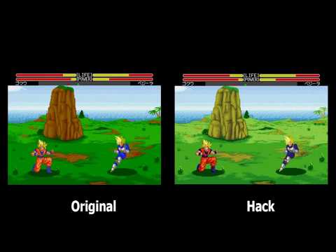 Dragon Ball Z - Buu Yuu Retsuden - Color hack: Goku vs Vegeta, Earth