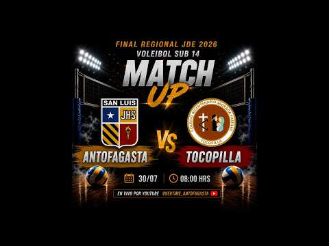 FINAL REGIONAL JDE VOLEIBOL: ANTOFAGASTA vs TOCOPILLA