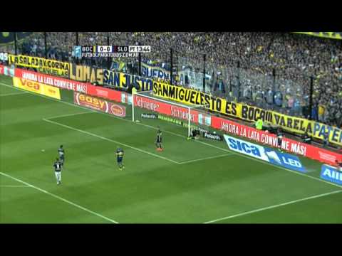 La primera fue para Villalba. Boca 0 - San Lorenzo 0. Fecha 23. Primera División 2015. FPT.
