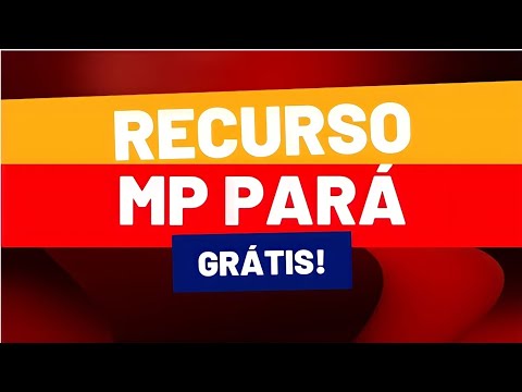 CONCURSO MP PARÁ: RECURSO GRÁTIS!