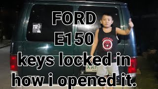 E150 keys locked inside