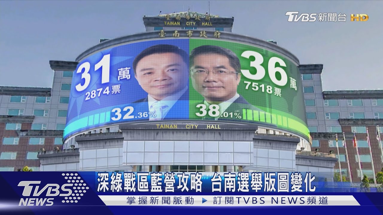 深綠戰區藍營攻略　台南選舉版圖變化