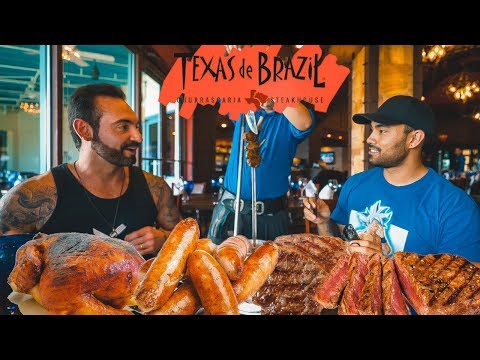All You Can Eat BRAZILIAN STEAK HOUSE With CorbucciEats