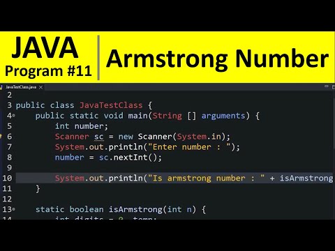 Java Program 11 Find Armstrong Number In Java
