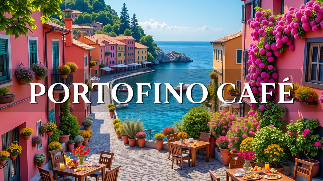 Relax with Italian Coffee and Jazz Music in Portofino ☕ | Daily Bossa Nova Guitar for a Good Mood