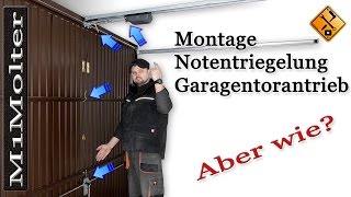 Notentriegelung für Garagentorantrieb Montage & Installation von M1Molter