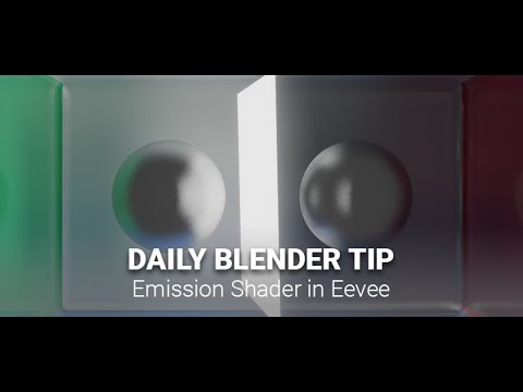 Daily Blender Secrets - Emission shader in Eevee