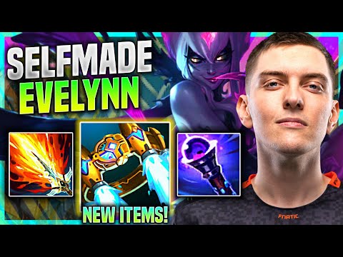 SELFMADE  EVELYNN WITH NEW ITEM NIGHT HARVESTER! - FNC Selfmade Plays Evelynn JUNGLE vs Kindred! |