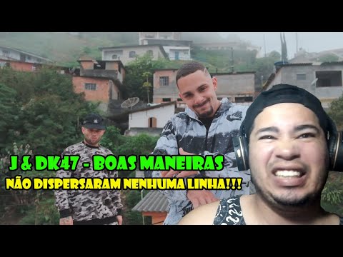 (NÃO DISPERSARAM NENHUMA LINHA!!!)  J e DK47 - Boas Maneiras (Prod. ATTARII BIT) REACT/ANÁLISE