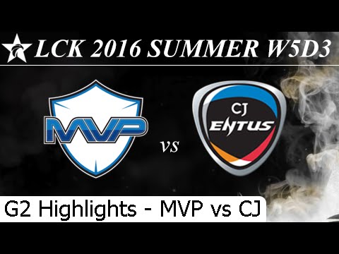 MVP vs CJ Game 2 Highlights 22/06/2016 - LCK Summer 2016 W5D3M2 MVP vs CJ Entus