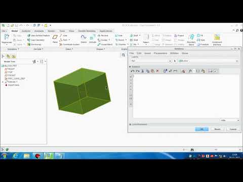 Creo Tutorials |  How to give relations in creo