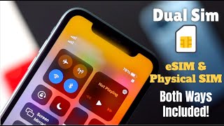 Dual SIM on iPhone (How to Use) | eSIM & Physical SIM – Both ways Included!