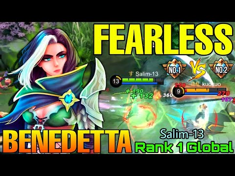 Fearless Benedetta Hunt Down Enemies! - Top 1 Global Benedetta by Salim-13 - Mobile Legends