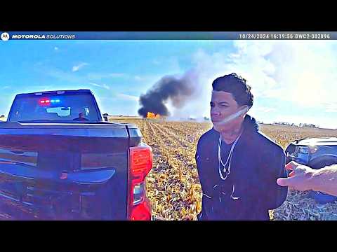 Honduran Drug Runners Flip Car and Keep Going