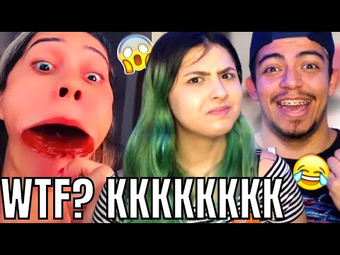 (WTF? KKKK 😂) TENTE NÃO RIR! #80 (AMORA) | REACT EM CASAL
