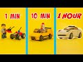 LEGO 1 Vs 10 Min Vs 1 HOUR CAR MOC