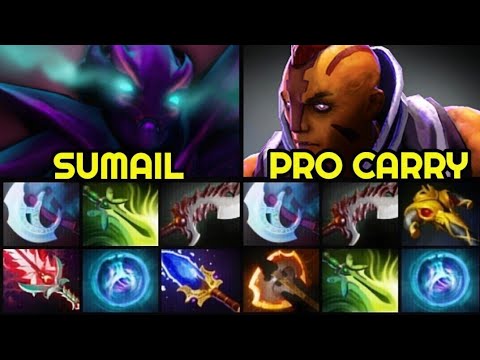 Who's the Late Game Boss? SUMAIL Full Slotted Spectre vs Full Slotted Anti Mage 7.27 Dota 2
