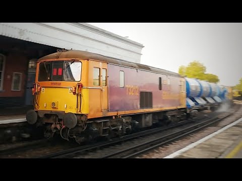 GBRf 73 213 +73 212 TnT, work the first Rail Head Treatment Train past whitstable of 2020, 19/09/20