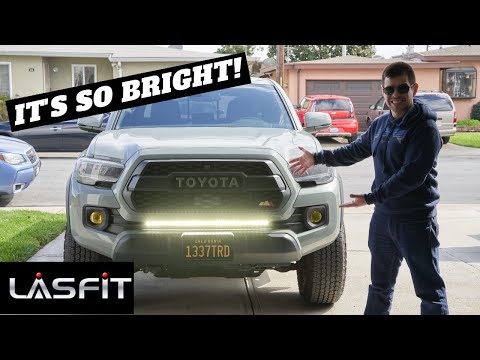 BEST Tacoma LED Light Bar? Lasfit Tacoma LED Light Bar Install and Review with CaliRaised LED