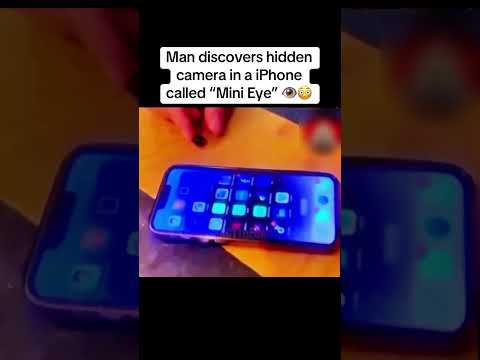 Guy discovers camera inside the iPhone that was recording.. 👁️🤯