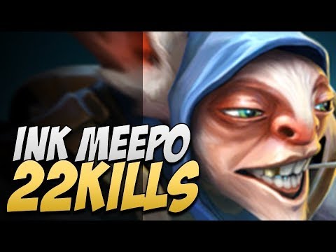 Ink Meepo - EZ 22 KILLS in 7.21B | Dota Gameplay
