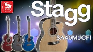 Video thumbnail for Электроакустика STAGG SA40MJCFI by PopMusicRu
