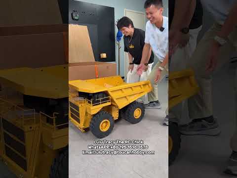 Moving this 100‑kg heavy‑weight JDM‑118F metal mining truck❗ #rc #truck