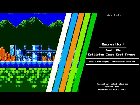 Sonic CD - Collision Chaos (Good Future Mix) (Deconstruction/Breakdown) (Oscilloscope View)