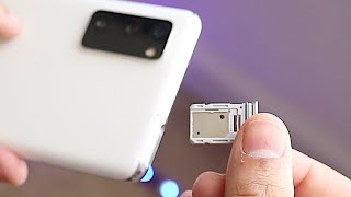 How To Insert Sim Card / Micro SD Card In Samsung Galaxy S20 FE!