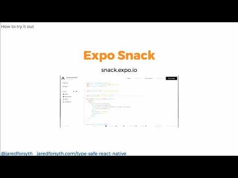 Type-safe React Native with ReasonML - Jared Forsyth aka @jaredforsyth at @ReactEurope 2018