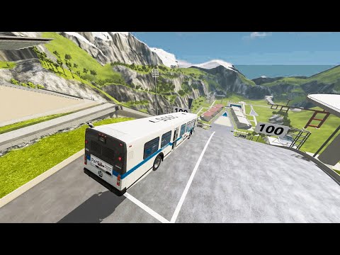 Car Jump Arena Bus Jump BeamNG.drive @IndianKidsGames