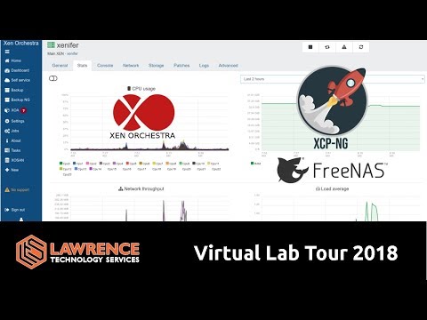 Virtual Lab Software Setup Tour 2018 with XCP-NG, Xen Orchestra, & FreeNAS