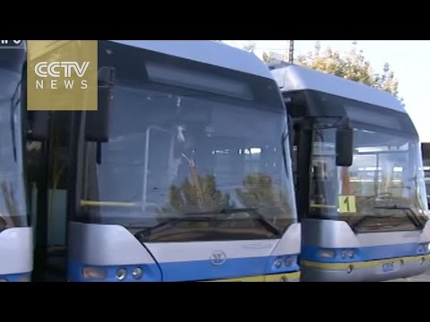 China-made trolley bus in Kazakhstan