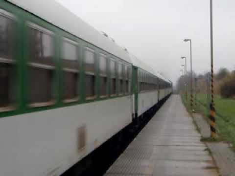 Střelice dolní, průjezd osobního vlaku