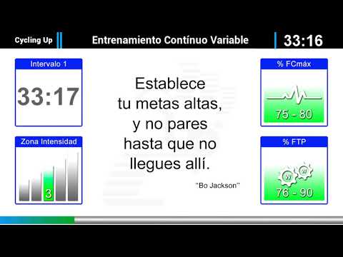 Entrenamiento Nº6 Cycling Up - Continuo Variable Ciclo Indoor by David Aguado