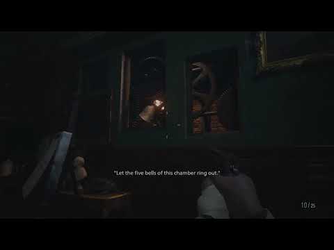 "Let the five bells of this chamber ring out." puzzle in resident evil village