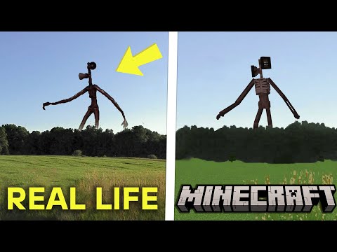 RunnyHero - Siren Head - Minecraft Horror side-by-side Compilation