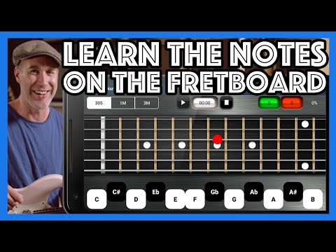 Struggling to learn the notes on the fretboard? Get the JustinGuitar Note Trainer (Apple & Android)