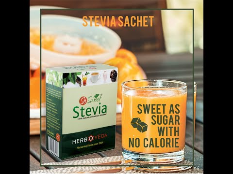 Stevia sachets natural sweetener, non prescription, 50 sache...