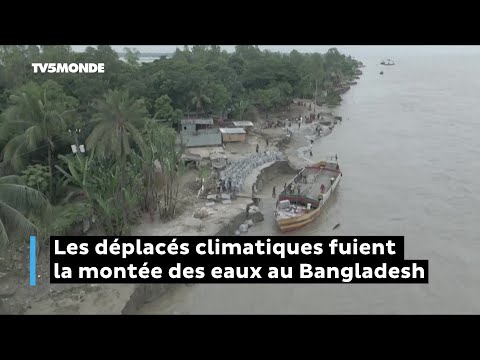 Au Bangladesh, les déplacés climatiques fuient la montée des eaux