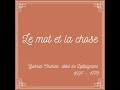 Le mot et la chose