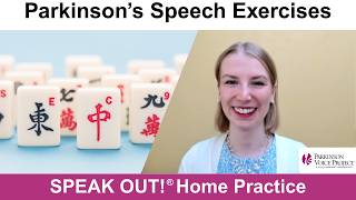 Parkinson’s Speech Exercises: MAHJONG