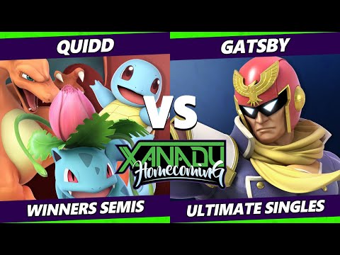Xanadu Homecoming Winners Semis - Quidd (Pokemon Trainer) Vs. Gatsby (Captain Falcon) Smash Ultimate