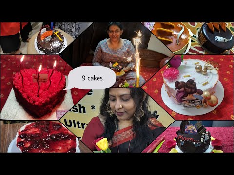 9cakes in her birthday😶|mummy's birthday|TheBlackBeauty||Shirsha Guha|#birthday #momsbirthday #vlog