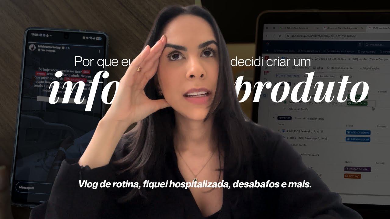 Um dia na minha rotina  | Infoprodutos, desabafo, escritório e mais #socialmediamarketing